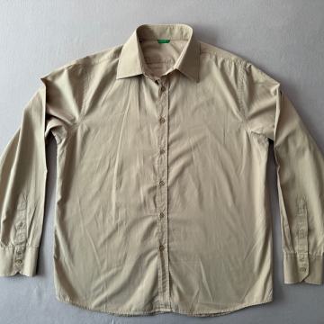 Muška košulja dugih rukava Benetton bež XXL