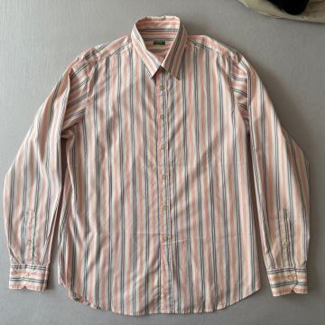Muška košulja dugih rukava Benetton na pruge XL