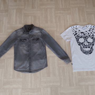 Muška košulja i majica komplet, vel. S, Cropp, New Yorker