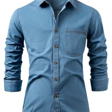 Muška ležerna traper košulja dugih rukava