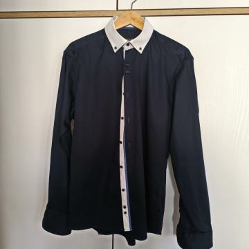 Muška tamnoplava košulja - bijela kragna -  GALILEO  broj XL