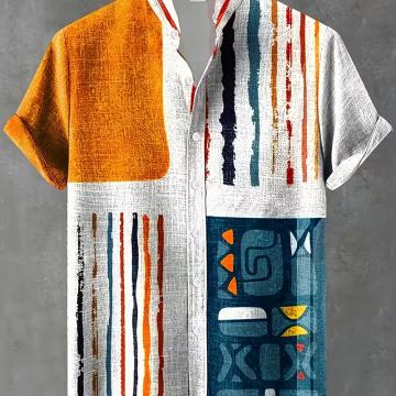 Muška vintage košulja - Ovratnik na kopčanje