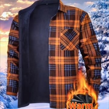 Muška zimska karirana košulja 2025