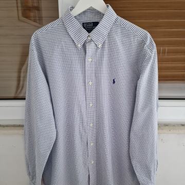 POLO by RALPH LAUREN bijela karirana košulja dugi rukav (XL)
