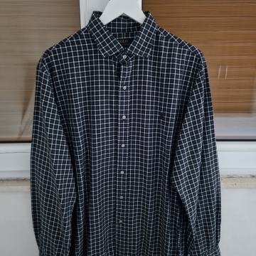 POLO RALPH LAUREN modra karirana košulja dugi rukav (XL)