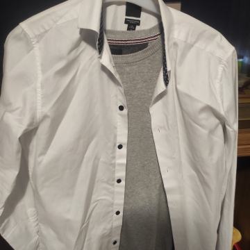 svečana bjela košulja + majca