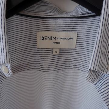 TOM TAILOR JAKO LAGANA PAMUCNA KOSULJA S FITTED NA CRTE