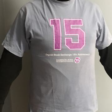 15 godina Zagrebačke burze | 100% pamuk | XL veličina