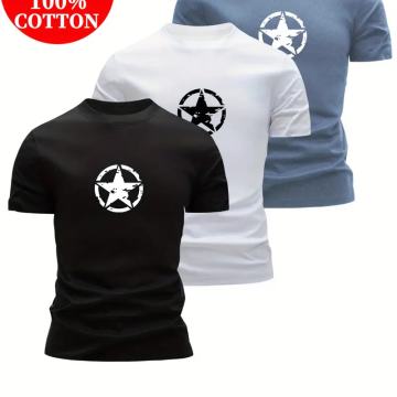 3 komada=30 eura, muških kratkih majica uskog kroja od 100% pamuka