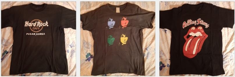 3 Majice iz 90ih - Rolling Stones, Doors, Hard Rock Cafe Korea
