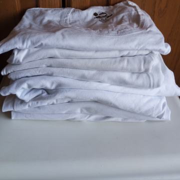 Bijele majice 9 kom XL