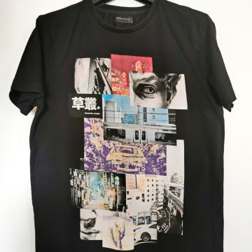 Crna pamučna muška majica house broj L