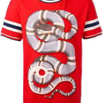 GUCCI VINTAGE RETRO Snake Print T-Shirt Majica