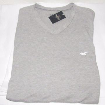 Hollister siva majica kratki rukav XL NOVO