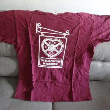 Majica "FC Hearts - The best pub team in Edinburgh" (Scotland)