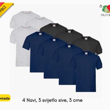 Muška majica, pakiranje 10 komada 195gr , Miješane *BESPLATNA DOSTAVA*