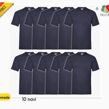 Muška majica, pakiranje 10 komada 195gr , NAVI plava,BESPLATNA DOSTAVA