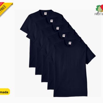 Muška majica, pakiranje 5 komada 195gr , deep navi *BESPLATNA DOSTAVA*