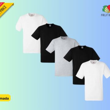 Muška majica, pakiranje 5 komada 195gr , Miješane