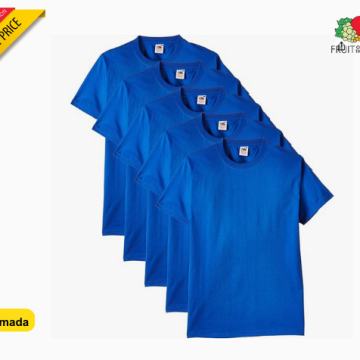 Muška  majica, pakiranje 5 komada 195gr ,royal blue