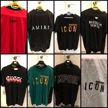 Muška majica kratkih rukava M/L veličine LOT razne marke boje modeli