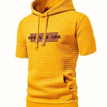 Muška sportska majica kratkih rukava s kapuljačom