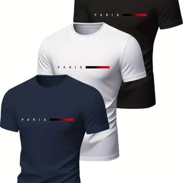 Muške majice kratki rukav  Pariz, 3 komada=20 eura