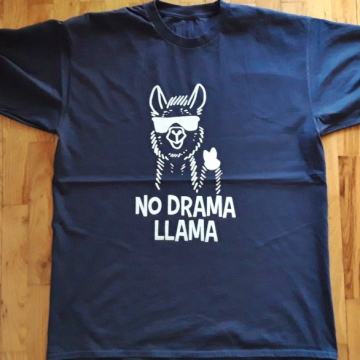 No drama llama muška majica, XXL
