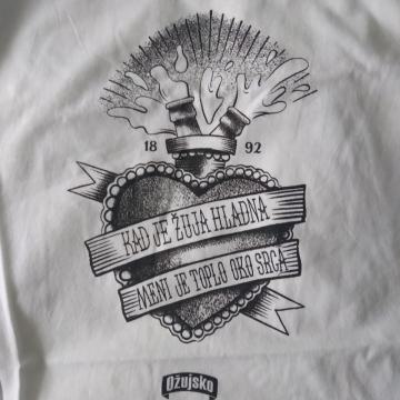 Ožujsko, Kad je žuja hladna meni je toplo oko srca - muška majica - XL