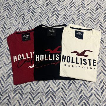 Paket Hollister majica XXL s velikim logotipom 3 kom