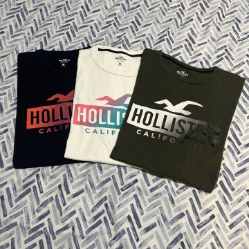 Paket Hollister majica XXL s velikim šarenim logotipom 3 kom