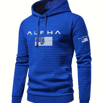 "ALPHA"-Muška atletska majica s kapuljačom