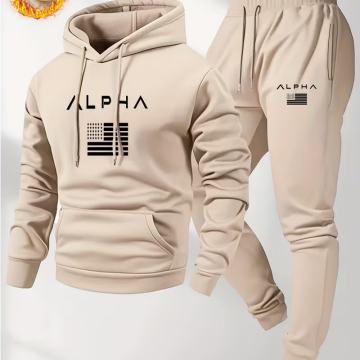 "ALPHA"-Muška majica s kapuljačom,gornji i donji dio