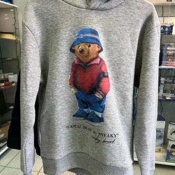 Sneaky Casual Bear majica dugih rukava s kapuljačom NOVO RAČUN