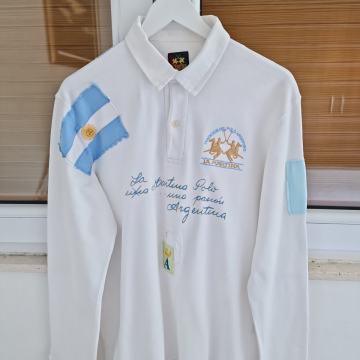 LA MARTINA bijela polo majica dugi rukav (XL)