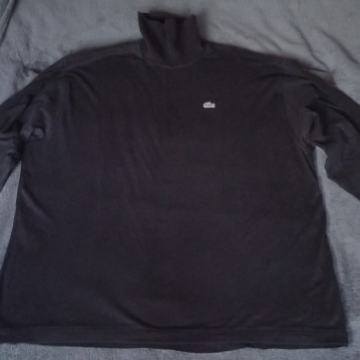 LACOSTE® 8 original tanka udobna muška crna dolčevita s dugim rukavima