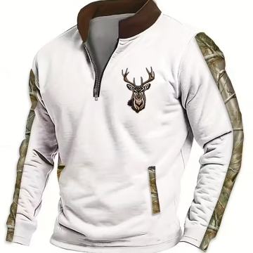 Majica s ovratnikom i patentnim zatvaračem,europskom,američki stil