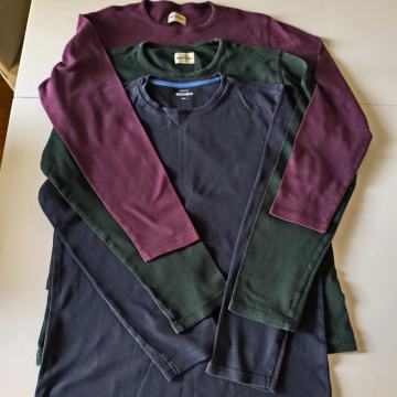 MONTEGO - muške pamučne majice - zelena - plava - bordo br M - L