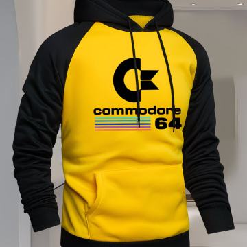 Muška dvobojna majica s kapuljačom s printom Commodore 64