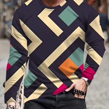 Muška majica dugih rukava - jednostavan i moderan dizajn