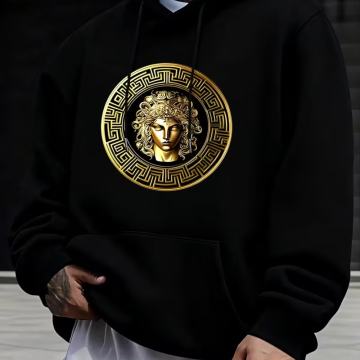 Muška majica s kapuljačom i grafikom Meduze