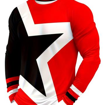 Muška modna majica dugih rukava