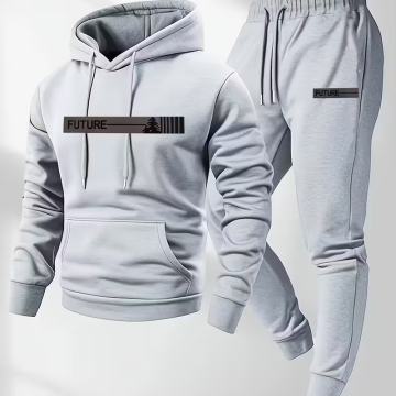 Muška nova trenirka s kapuljačom, gornji i donji dio