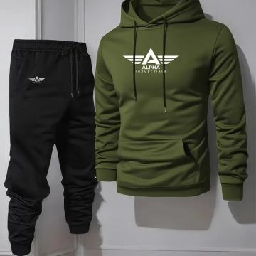 ALPHA-Muški casual set s kapuljačom i trenirkom