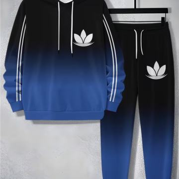 Muški ležerni set majice s kapuljačom(hudica) i trenirke