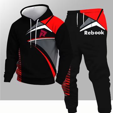 Muški modni ležerni set majica s kapuljačom