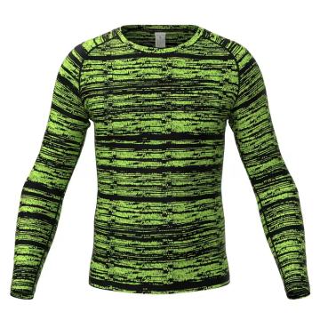 Muški modni top s okruglim izrezom i dugim rukavima