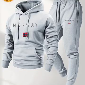 Muški set od 2 komada - majica s kapuljačom i trenirkom