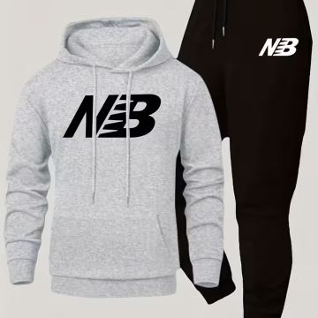 Novi muški set majice s kapuljačom-gornji i donji dio