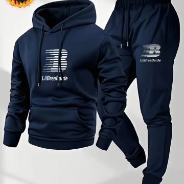 Muški set od majice s kapuljačom i trenirke